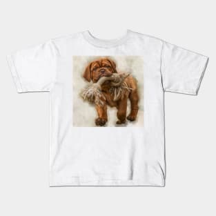 Bordeaux mastiff puppy Kids T-Shirt